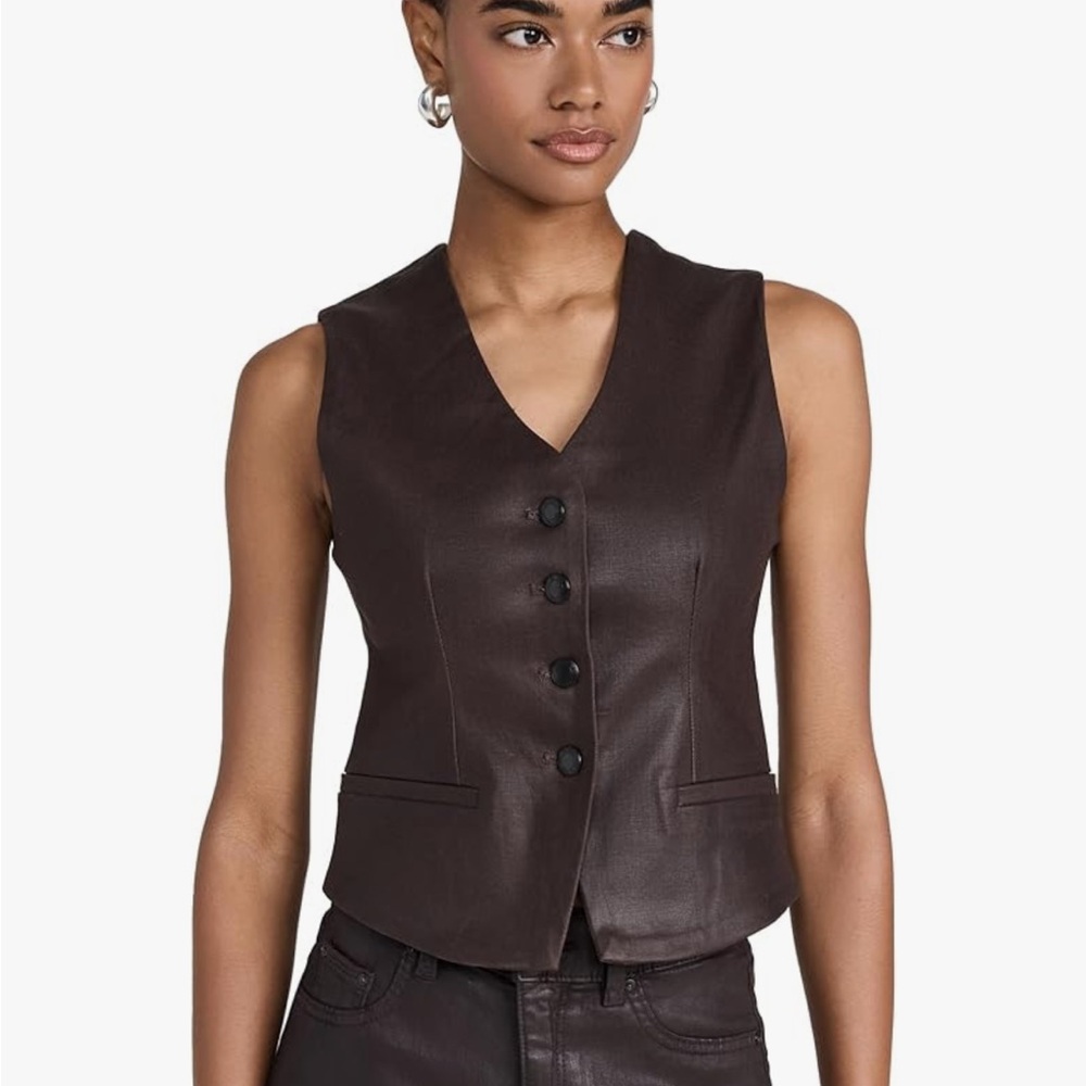 DL1961 Walnut Coated Vest NWT